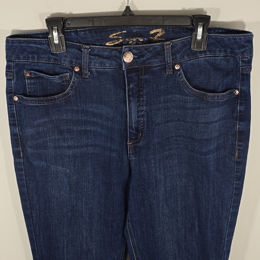 {Seven7} Jeans Women's Weekend Slim Fit Jeans - Size 14 (Avalon Blue) - Picture 5 of 16